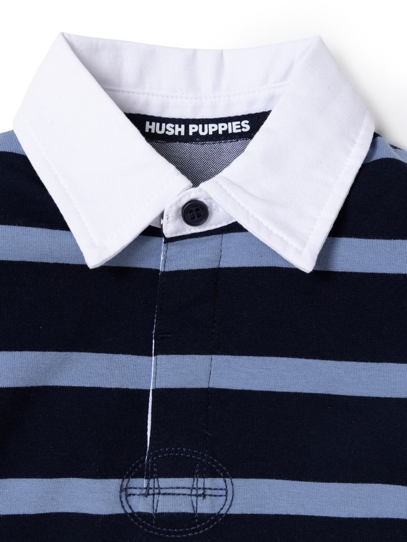 Polera Manga Larga Timber Niño Azul
