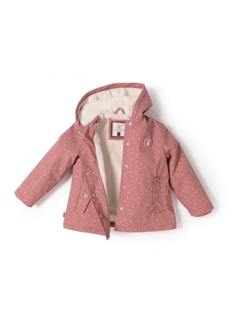 Chaqueta Flores Niña Rosado