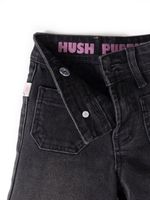 Jeans Pipa Niña Black Denim