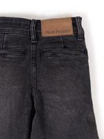 Jeans Pipa Niña Black Denim