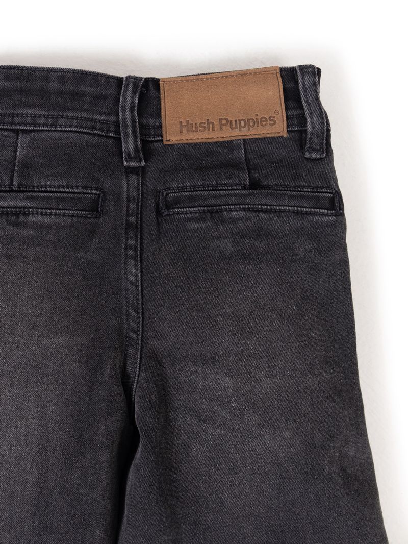 Jeans Pipa Niña Black Denim
