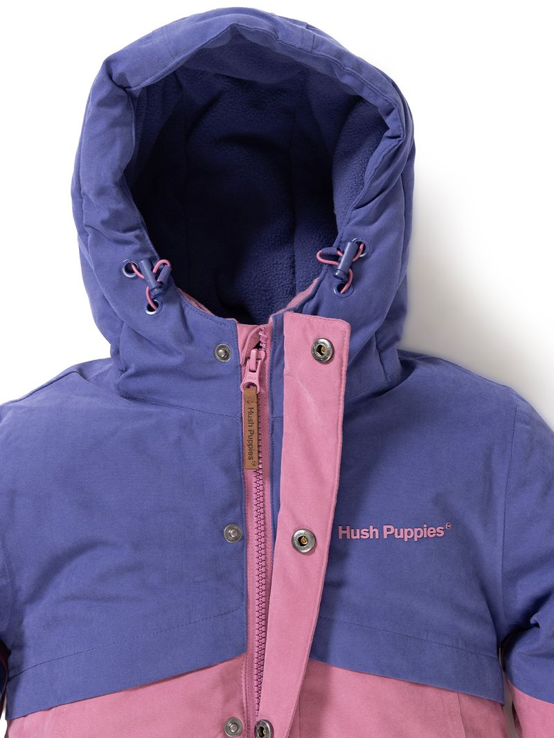 Parka Tres En Uno Waterproof Niña Optimus Rosado