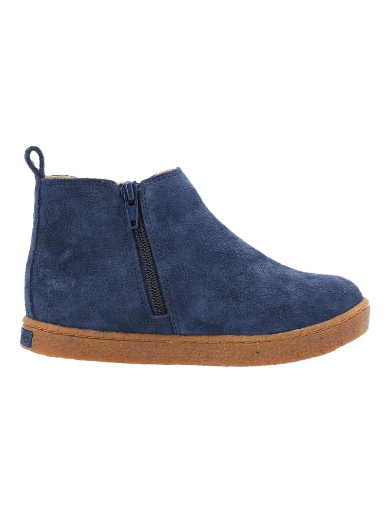 Botín Gamuza Niño Piombino Azul
