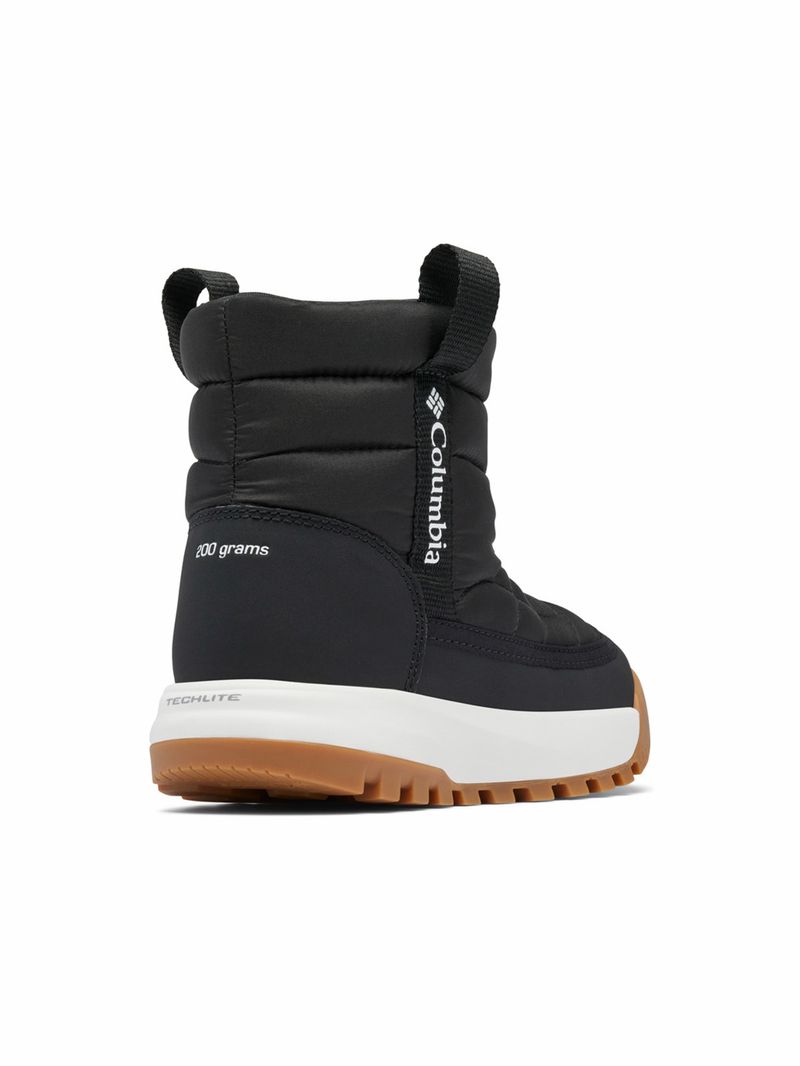 Bota Niños Snowtrot Mid Negro Columbia