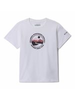 Polera Manga Corta Nina Mission Lake II Blanco Columbia